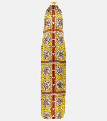 Robe longue Rigel imprimée en soie | Nili Lotan