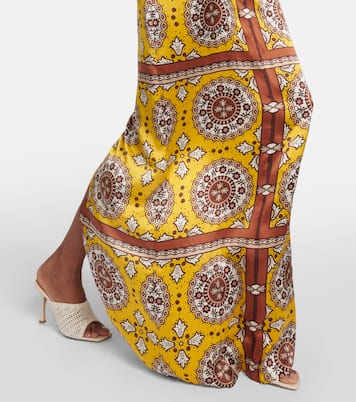 Robe longue Rigel imprimée en soie | Nili Lotan