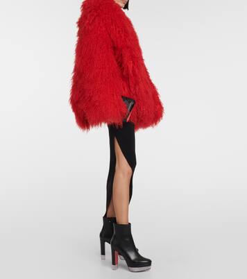 بوت للكاحل من الجلد Cassandribooty | Christian Louboutin