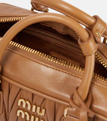 Arcadie matelassé leather tote bag | Miu Miu