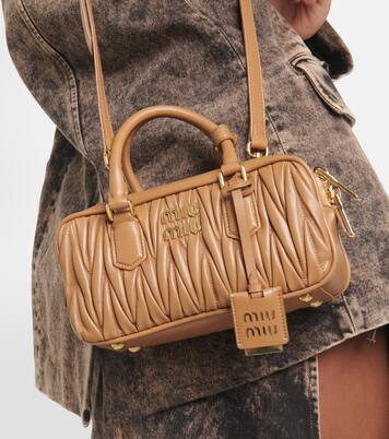Arcadie matelassé leather tote bag | Miu Miu