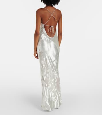 Abito lungo in velluto | The Sei