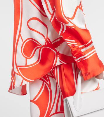 Bedrucktes Hemd Ramona aus Seidensatin | SIR