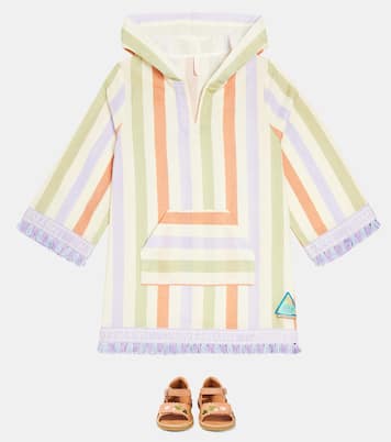 August striped cotton beach cover-up | Zimmermann Kids