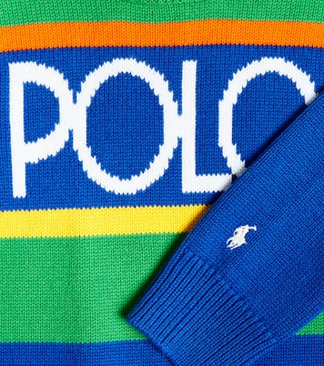 Logo intarsia cotton sweater | Polo Ralph Lauren Kids