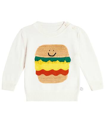 Baby - Pullover in cotone con intarsio | Stella McCartney Kids