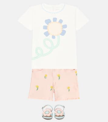 Printed cotton jersey T-shirt | Stella McCartney Kids