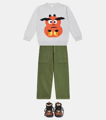 Fringed cotton  sweater | Stella McCartney Kids