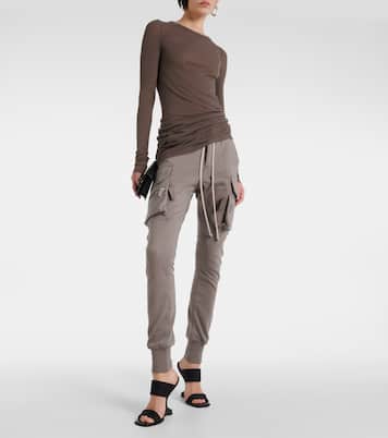 High-Rise-Cargohose aus Baumwolle | Rick Owens