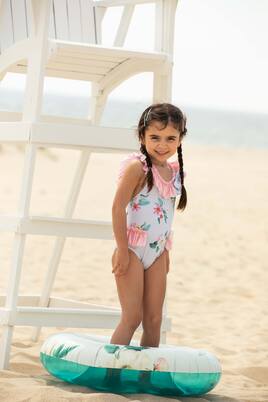 Ruffled floral swimsuit | Patachou