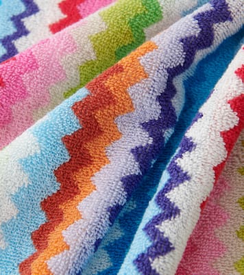 Riverbero set of 2 Zigzag cotton terry towels | Missoni