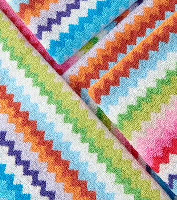 Riverbero set of 2 Zigzag cotton terry towels | Missoni