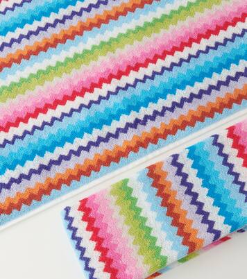 Riverbero set of 2 Zigzag cotton terry towels | Missoni