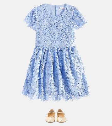 Robe en dentelle à fleurs | Self-Portrait Kids