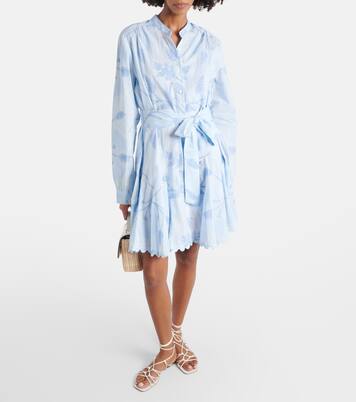 Robe chemise en coton à fleurs | Juliet Dunn