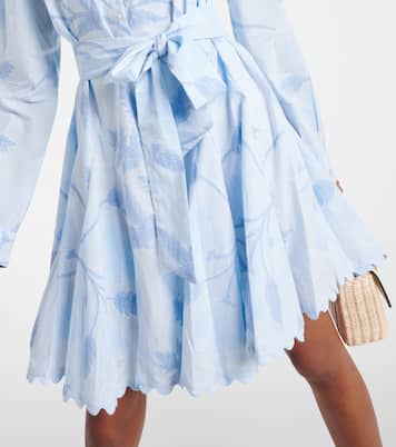 Robe chemise en coton à fleurs | Juliet Dunn