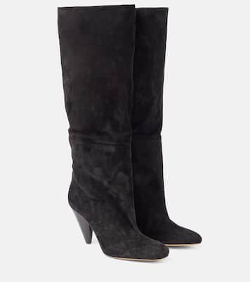 Bottes Cone 90 en daim | Proenza Schouler