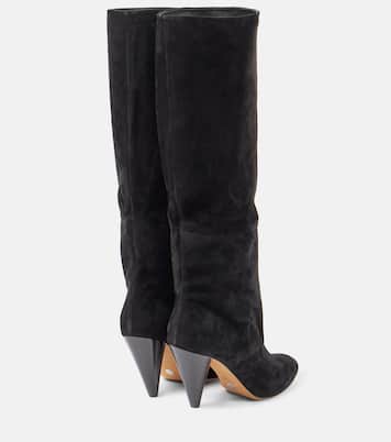 Bottes Cone 90 en daim | Proenza Schouler