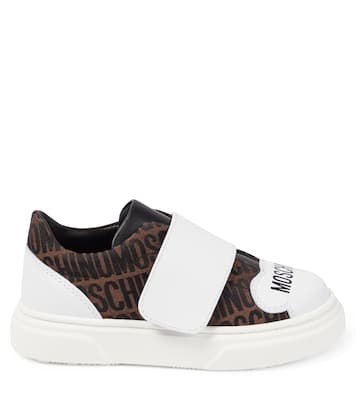 Sneakers mit Leder | Moschino Kids