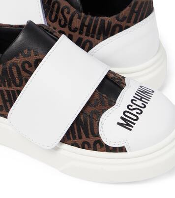 Sneakers mit Leder | Moschino Kids