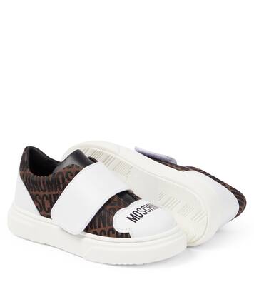 Sneakers mit Leder | Moschino Kids