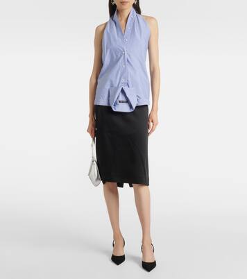 Holli 70 suede slingback pumps | Amina Muaddi