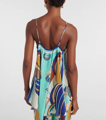 Bedrucktes Top aus Seide | Camilla