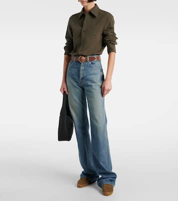 Cassandre cotton gabardine espadrilles | Saint Laurent