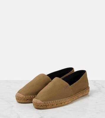 Cassandre cotton gabardine espadrilles | Saint Laurent