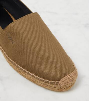 Cassandre cotton gabardine espadrilles | Saint Laurent