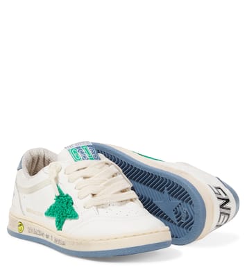 Bestickte Sneakers Ballstar aus Leder | Golden Goose Kids