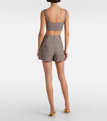 Skort aus Baumwolle und Leinen | Self-Portrait