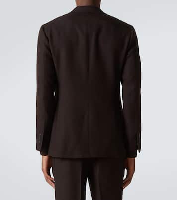 Wool twill blazer | Saman Amel