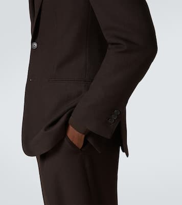 Wool twill blazer | Saman Amel