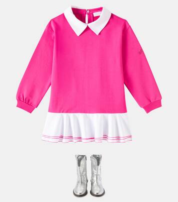 Cotton-blend dress | Monnalisa