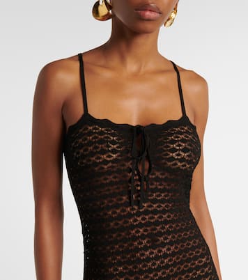 Pointelle maxi dress | Saint Laurent