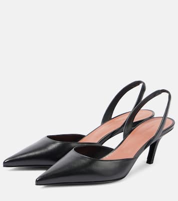 Sofia leather slingback pumps | Amina Muaddi