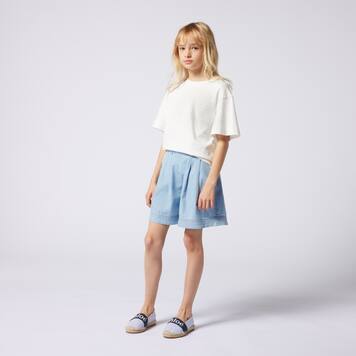 Denim Bermuda shorts | Chloé Kids