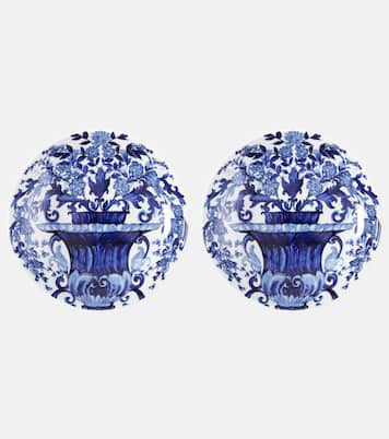 Set of two Blu Mediterraneo soup plates | Dolce&Gabbana Casa