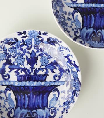 Set of two Blu Mediterraneo soup plates | Dolce&Gabbana Casa