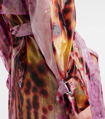 Printed double-breasted trench coat | Dries Van Noten