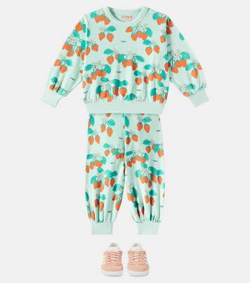 Strawberries cotton terry sweatpants | Tinycottons