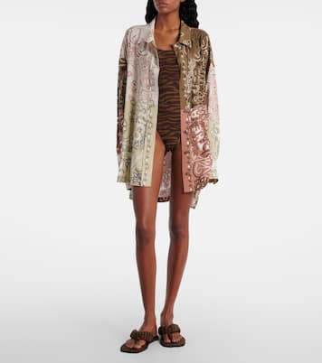 Oversize-Hemd Bandana aus Musselin | The Attico