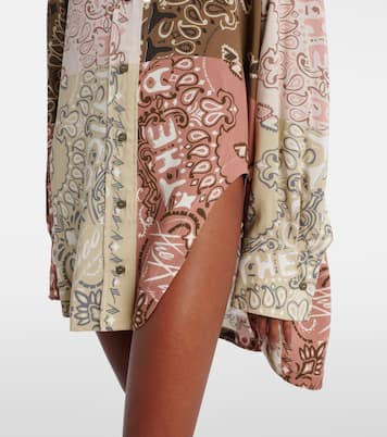 Oversize-Hemd Bandana aus Musselin | The Attico