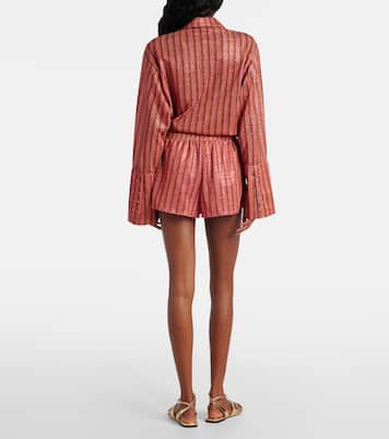 Short rayé en lamé | Oséree