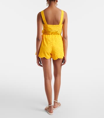 Broderie anglaise cotton shorts | Poupette St Barth