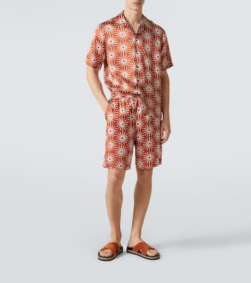 Palma printed silk-blend shorts | Frescobol Carioca