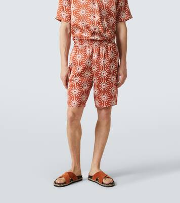 Palma printed silk-blend shorts | Frescobol Carioca