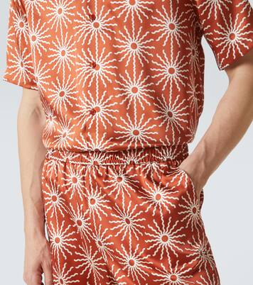 Palma printed silk-blend shorts | Frescobol Carioca