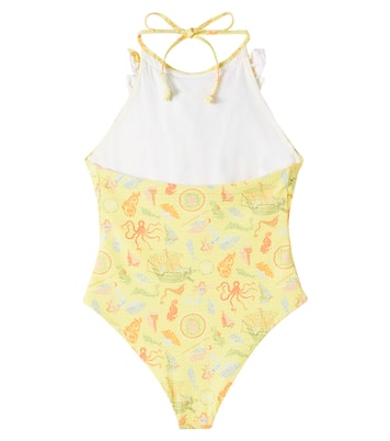 Costume intero Bumby Aman con stampa e volant | Marysia Bumby